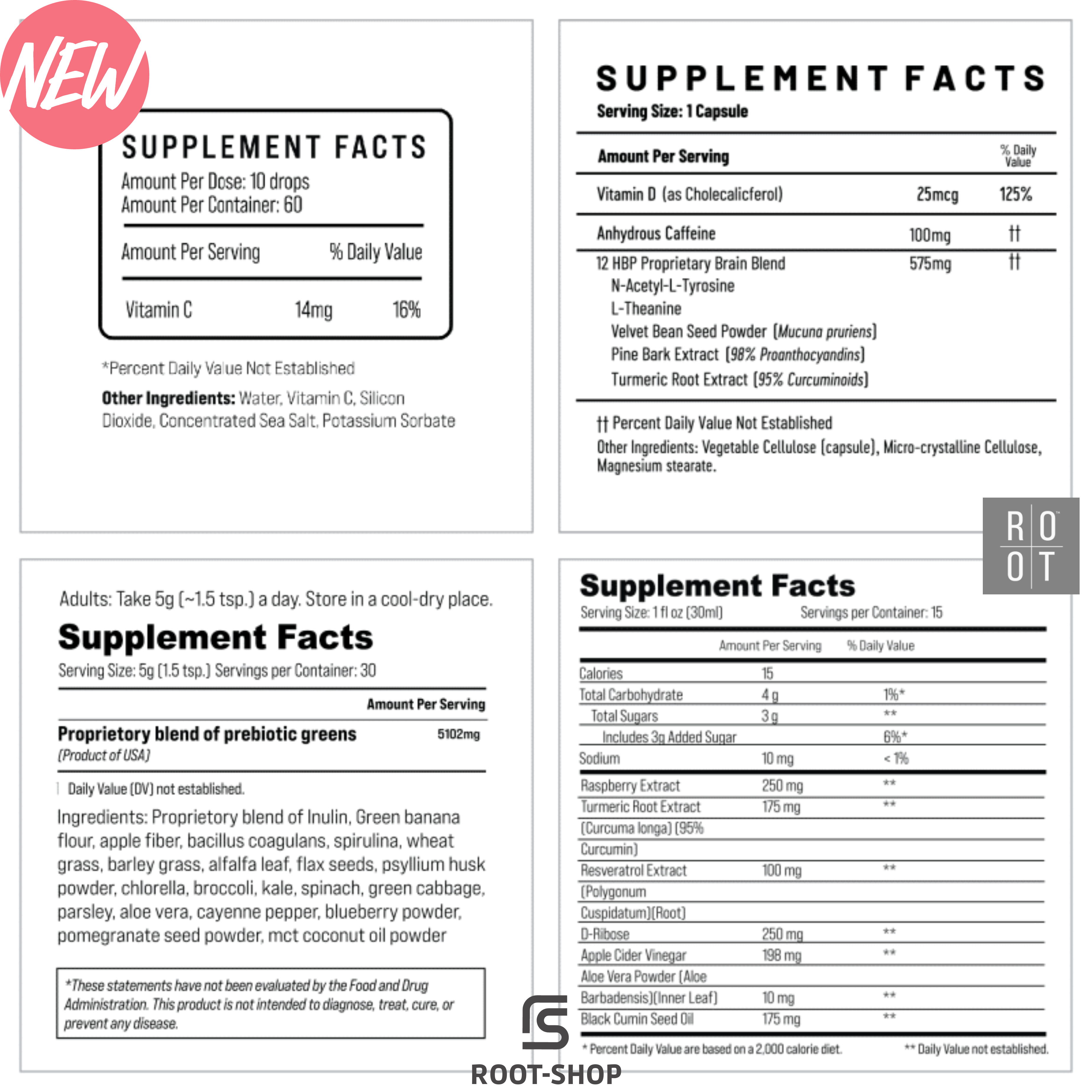 ROOT Dr. Cream Pack | 1x Clean Slate | 1x Zero In | 2x Restore | 1x Relive Greens