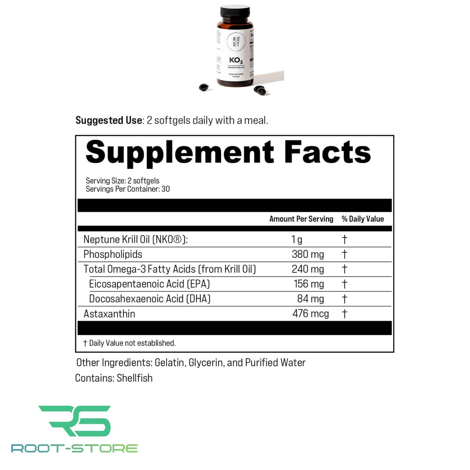 ROOT KO3 Krill Oil