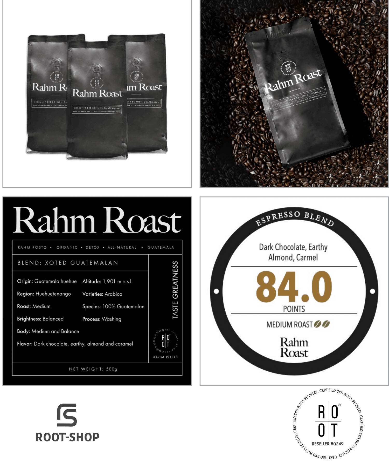 ROOT Rahm Roast Kaffee - 3 Packungen - ROOT-SHOP