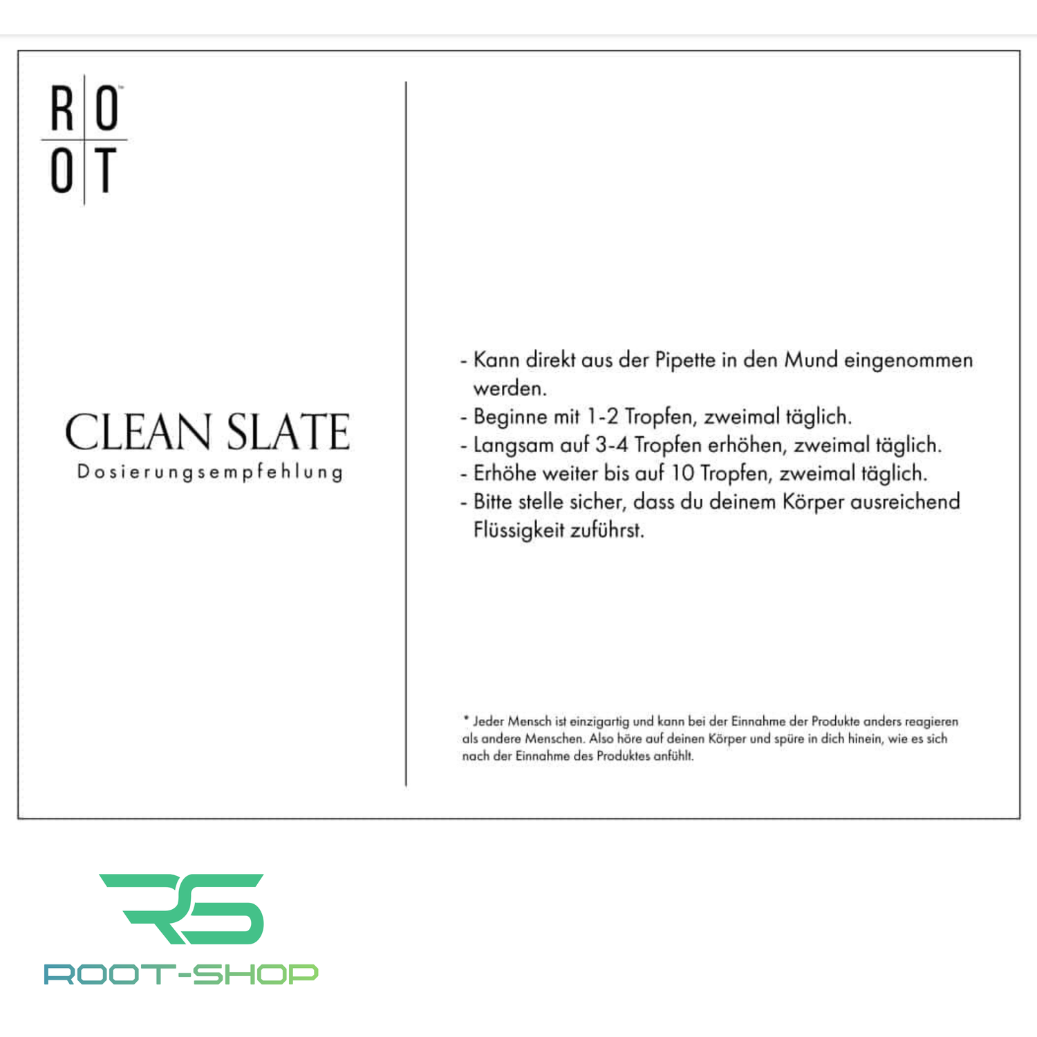 ROOT CLEAN SLATE 2er Set